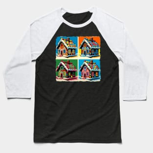 Ginger Zest: A Vibrant Pop Art Gingerbread Fantasy - Classic Christmas Baseball T-Shirt